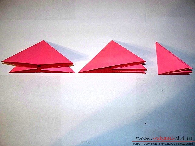 Простой цветок оригами. Фото №5